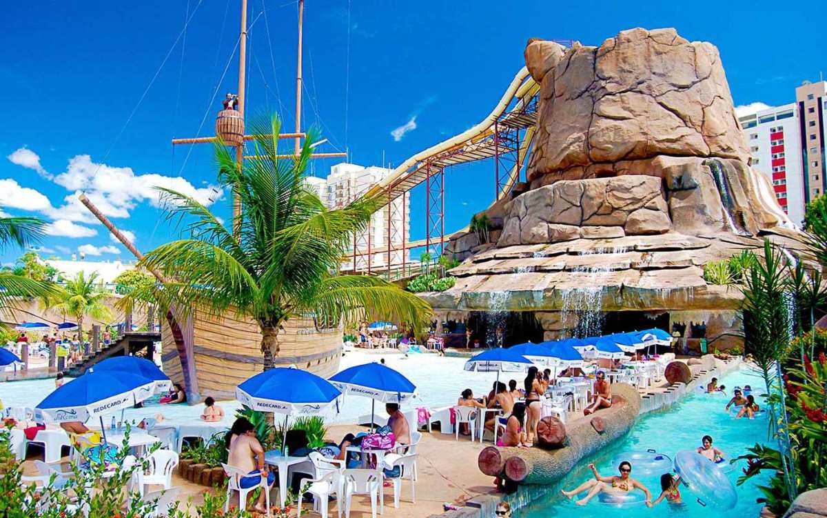 Parque aquático em Caldas Novas, GO